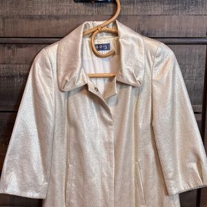 Maison 1 2 3 Paris Gold overcoat 36 F